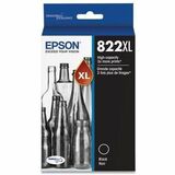 Epson T822 Original High Yield Inkjet Ink Cartridge - Black - 1 Each