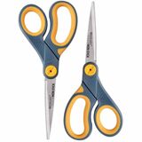 Westcott+Titanium+Bonded+Non-Stick+Scissors%2C+8%22+%2C+Pointed%2C+Gray%2FYellow%2C+Pack+Of+2