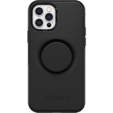 OtterBox iPhone 12 and iPhone 12 Pro Otter + Pop Symmetry Series Case - For Apple iPhone 12, iPhone 12 Pro Smartphone - Black - Drop Resistant, Bump Resistant, Shock Resistant - Synthetic Rubber, Polycarbonate