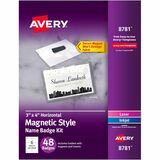 AVE8781 - Avery&reg; Laser, Inkjet Badge Insert - W...
