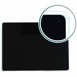 Viztex® Glacier Black Multi-Purpose Grid Glass Dry Erase Board 24