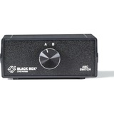 Black Box 100-Mbps ABC Manual Switch - 6" Width x 6.3" Depth x 2.5" Height