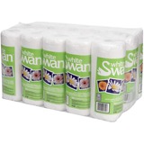 White Swan Kitchen Towel Poly Pack - 2 Ply - 11" x 8.3" - 70 Sheets/Roll - White Per Pack - 15 / Pack