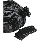 Polyethics Trash Bag - 22" (558.80 mm) Width x 24" (609.60 mm) Length - Black - 500/Box - Garbage