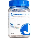 Jonard Tools RJ45 CAT5e Pass-Through Connectors (Pack of 100) - 100 Pack - 1 x RJ-45 Network Male
