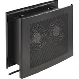 Tripp Lite series Wiring Closet Exhaust Fan, 475 CFM, NEMA 5-15P Input, Black - Dual Fan - 7" (177.80 mm) Height x 12.88" (327.02 mm) Width x 17.25" (438.15 mm) Depth - Black