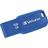 Verbatim+128GB+Ergo+USB+3.0+Flash+Drive+-+Blue