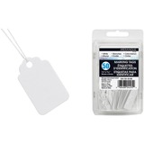 Merangue Marking Tag - 1.50" (38.10 mm) Length x 0.94" (23.81 mm) Width - Rectangular - String Fastener - 50 / Pack - White