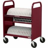 Bretford Manufacturing TVCT30AC-MA Carts & Dollies Bretford Cube Transport Cart - Tvct30ac - 4 Casters - Maroon - For 30 Devices Tvct30ac-ma Tvct30acma 096633401710