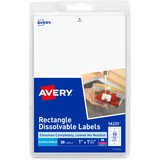 Avery® Dissolvable Rectangle Labels