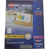 SKILCRAFT Avery Clean Edge 2-sided Business Cards
