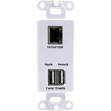 VisionTek 802.3af PoE Splitter with 5 Volt Output | Power Over Ethernet Compatible with 5v USB Devices - Tablets - Raspberry Pi and More (5 Volt 10 Watt - in-Wall Outlet)