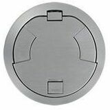 Wiremold 8in Surface Style Cvr Assembly Aa Brushed Aluminum - Poke Thru Device - Brushed Aluminum -...