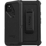 OtterBox Defender Carrying Case (Holster) Google Pixel 5 Smartphone - Black - Drop Resistant, Dirt Resistant Port, Scrape Resistant, Bump Resistant, Dust Resistant Port, Lint Resistant Port - Belt Clip