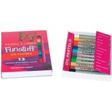 Funstuff Oil Pastels. 12 Assorted Regular Sticks - Assorted - 1 / Pack