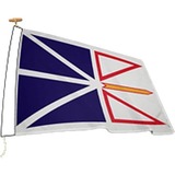 L'tendard Province Flag - Canada - Newfoundland - 72" (1828.80 mm) x 36" (914.40 mm) - Nylon