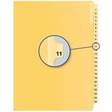 Quest Numerical Litigation Index Dividers - 1/25 - Digit - #11 - 8.50" Divider Width x 11" Divider Length - Letter - Buff Divider - 1 / Pack