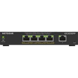 Netgear GS305EPP Ethernet Switch - 5 Ports - Manageable - 2 Layer Supported - 120 W PoE Budget - Twisted Pair - PoE Ports - Desktop, Wall Mountable - 5 Year Limited Warranty