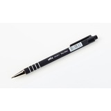 Offix Ballpoint Pen - Medium Pen Point - Retractable - Black - Rubberized Barrel - 1 Each