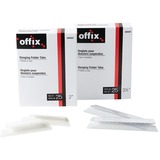 Offix Clear Flexible Tab 3.5" - Clear Plastic Tab(s) - 25 / Pack