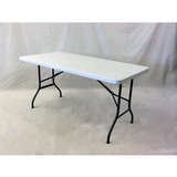 DURA Durable Folding Table -5ft - Rectangle Top - 60" Table Top Length - 30" Height - Resin Top Material - 1 Each