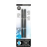 Merangue 6pk Fountain Pen Black Refills - Black Ink - 6 / Pack