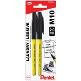 Pentel Permanent Marker - Fine Marker Point - 2 mm Marker Point Size - 2 / Pack
