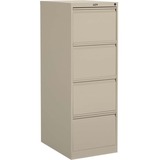 Offices To Go 4 Drawer Legal Width Vertical File - 18.2" x 25" x 52" - 4 x Drawer(s) for File - Legal - Vertical - Ball-bearing Suspension, Lockable, Pull-out Drawer - Black