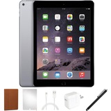 Refurbished Apple iPad Air 2 (2nd Gen, 2014), 64GB, Space Gray, BUNDLE - WiFi Only, 1 Year Warranty from eReplacements, Universal Tablet Case (color may vary), Screen Protector, Stylus (color may vary), Charging block (10W-12W) and Lightning to USB charging cable. - (MGKL2LL/A, IPADAIR2SG64)