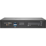 SonicWall TZ470 Network Security/Firewall Appliance - 8 Port - 10/100/1000Base-T - 2.5 Gigabit Ethernet - DES, 3DES, MD5, SHA-1, AES (128-bit), AES (192-bit), AES (256-bit) - 8 x RJ-45 - 2 Total Expansion Slots - 2 Year Secure Upgrade Plus Essential Edition - Desktop, Rack-mountable - TAA Compliant
