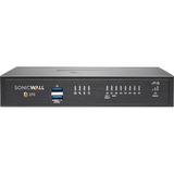 SonicWall TZ270 Network Security/Firewall Appliance - 8 Port - 10/100/1000Base-T - Gigabit Ethernet - DES, 3DES, MD5, SHA-1, AES (128-bit), AES (192-bit), AES (256-bit) - 8 x RJ-45 - 3 Year Secure Upgrade Plus Advanced Edition - Desktop, Rack-mountable - TAA Compliant