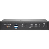 SonicWall TZ270 Network Security/Firewall Appliance - 8 Port - 10/100/1000Base-T - Gigabit Ethernet - DES, 3DES, MD5, SHA-1, AES (128-bit), AES (192-bit), AES (256-bit) - 8 x RJ-45 - 1 Year TotalSecure Threat Edition - Desktop, Rack-mountable - TAA Compliant