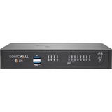 SonicWall TZ270 Network Security/Firewall Appliance - 8 Port - 10/100/1000Base-T - Gigabit Ethernet - DES, 3DES, MD5, SHA-1, AES (128-bit), AES (192-bit), AES (256-bit) - 8 x RJ-45 - 3 Year TotalSecure Essential Edition - Desktop, Rack-mountable - TAA Compliant