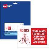 Avery%26reg%3B+Surface+Safe+NOTICE+WASH+HANDS+Wall+Decals
