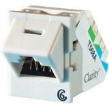 Ortronics Clarity 6 Angled TracJack, T568A/B, 45 degree, Wiremold Lt Gray - 1 x RJ-45 Network -...