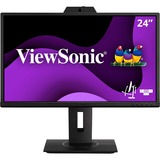 ViewSonic VG2440V 24 Inch 1080p IPS Video Conferencing Monitor with Integrated 2MP Camera, Microphone, Speakers, Eye Care, Ergonomic Design, HDMI DisplayPort VGA Inputs for Home and Office