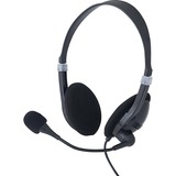 Verbatim Stereo Headset with Microphone and In-Line Remote - Stereo - USB Type A - Wired - 32 Ohm - 20 Hz - 20 kHz - Over-the-head - Binaural - Circumaural - 6.6 ft Cable - Omni-directional Microphone