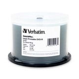 Verbatim DVD-R 4.7GB 8X DataLifePllus Silver Inkjet Printable - 50pk Spindle - 4.7GB - 50 Pack