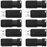 VER70901 - Microban 64GB PinStripe USB Flash Drive - Busin...