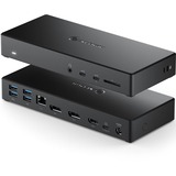 ALOGIC USB-C Triple Display DP Alt. Mode Docking Station - MA3 with 100W Power Delivery (Laptop Charging) - 2 x DP and 1 x HDMI with up to 4K 60Hz Support