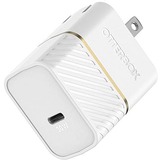 OtterBox USB-C Fast Charge Wall Charger, 30W - 30 W - 120 V AC, 230 V AC Input - 5 V DC, 9 V DC, 15 V DC, 20 V DC Output - Cloud Dust White