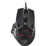 Mad Catz M.O.J.O. M1 Lightweight Optical Gaming Mouse - PixArt PMW3360 - Cable - 12000 dpi