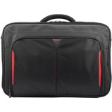 Targus Classic+ CN418GL Carrying Case for 17" to 18" Notebook - Red, Black - Polyester, Neoprene Body - Handle, Trolley Strap - 19.69" (500 mm) Height x 14.96" (380 mm) Width x 3.15" (80 mm) Depth