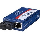 B+B SmartWorx Industrial Grade 10/100 Mbps Miniature Media Converter - 1 x Network (RJ-45) - 1 x SC...