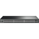 TP-Link JetStream 48-Port Gigabit L2 Managed Switch with 4 SFP Slots - 48 Ports - Manageable - 2 Layer Supported - Modular - 4 SFP Slots - 32.80 W Power Consumption - Optical Fiber, Twisted Pair - Desktop, Rack-mountable - 5 Year Limited Warranty