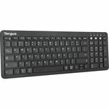 Targus Midsize Multi-Device Bluetooth Antimicrobial Keyboard - Wireless Connectivity - Bluetooth - ChromeOS - English (US) - QWERTY Layout - PC, Mac - AAA Battery Size Supported - Black
