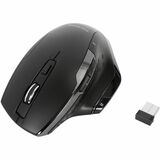 Targus Antimicrobial Ergo Wireless Mouse - BlueTrace - Wireless - Radio Frequency - 2.40 GHz - Black - USB Type A - 1600 dpi - Scroll Wheel, Thumbwheel - 7 Button(s) - Right-handed Only