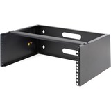 StarTech.com 4U Wall Mount Rack, 13.78in Deep, 19 inch Wall Mount Network Rack, Wall Mounting Patch Panel Bracket for Switch/IT Equipment - 4U Wall Mount rack for networking equipment - 19in wallmount patch panel bracket - Mount depth 13.78in - 44lb Capacity - Incl hardware for wall mounting (mount holes 16in apart) and equipment install - Cold rolled steel for durability - Lifetime Warr
