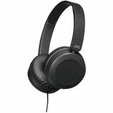 JVC HA-S31M Headset - Mini-phone (3.5mm) - Wired - 32 Ohm - 10 Hz - 26 kHz - On-ear - 3.9 ft Cable - Noise Canceling - Black
