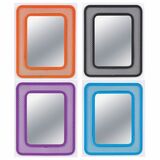 Locker WorX&trade; Magnetic Mirror - For locker. 0.39 x7.09 x 9.65 in. Assorted colours (no specific colour can be selected).